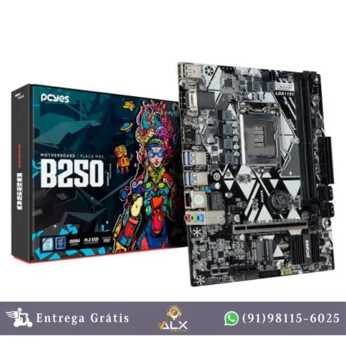 Placa Mãe Lga 1151 B250 Ddr4 Core I3/i5/i7 de 6ª a 9ª Geração - Pc Yes *ENTREGA GRÁTIS*