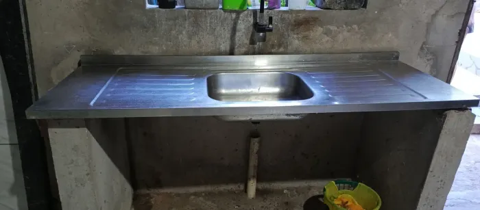 Pia inox grande