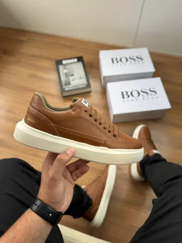 Sapatênis Casual Hugo Boss Masculino Marrom Linha Premium Disponível 38 AO 43