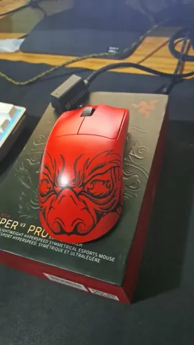 Mouse Razer Viper V3 PRO Faker Rei Demônio Imortal 