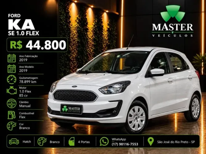 Ford KA 1.0 8v/1.0 8V ST Flex 3P 2019