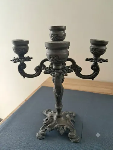Castiçal de 5 velas antiguidade 