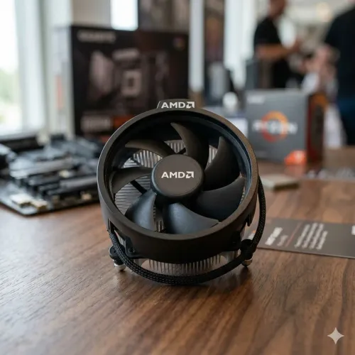 Cooler Original AMD Wraith - Silencioso e Eficiente (Soquete AM4)