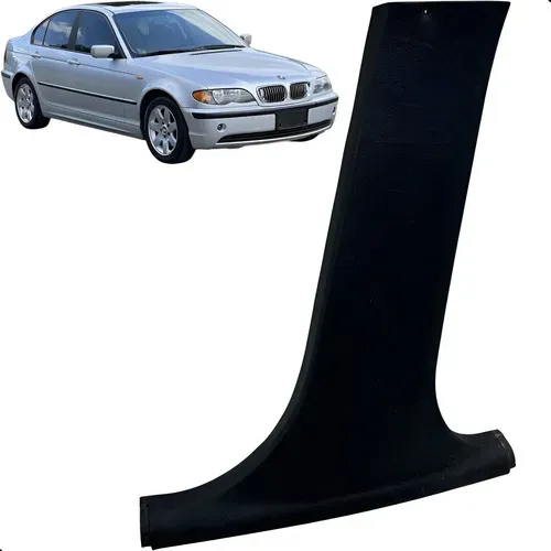 Moldura Acabamento Coluna Direita Bmw 325i 2.5 E46 20002003  Preto