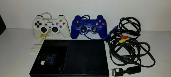 PlayStation 2 Desbloqueado Matrix + 2 Controles e Memory Card (Leitor Perfeito!)