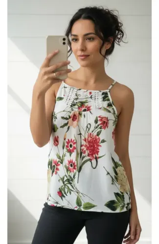 Blusa Feminina em Viscose Estampada