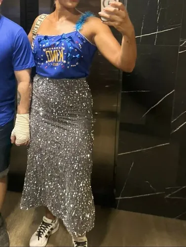 Saia Longuete Paetê