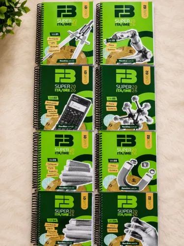 Apostilas Super 20 ITA/IME 2026 FB Online - Kit Completo 8 Volumes