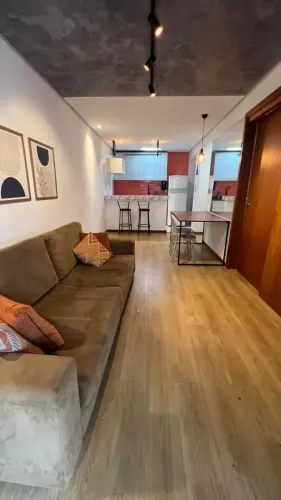 Apartamento quarto e sala mobiliado para alugar no Salvador Prime, Caminho das Árvores, Sa