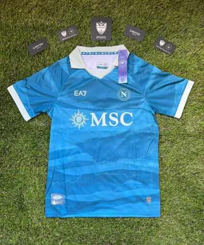 Camisa Napoli IV 25/26 - Edição Especial "Partenope Jersey" - Armani - Torcedor - Azul