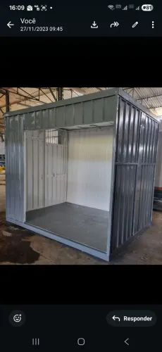 Container - stand de vendas.