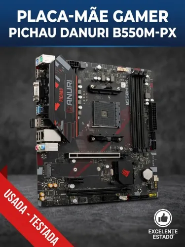 Placa-Mãe Gamer Pichau Danuri B550M-PX (AMD AM4 / DDR4 / PCIe 4.0)