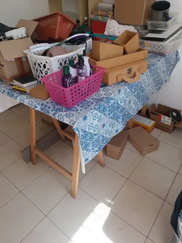 Mesas com cavaletes