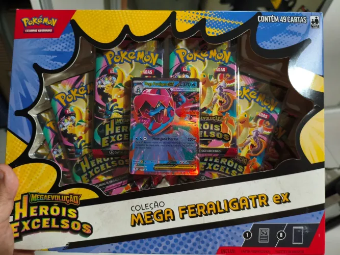 Box mega feraligatr heróis excelsos