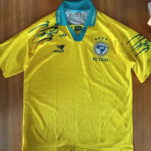 camisa original seleção brasileira cbfs futsal relíquia anos 90 penalty tamanho gg