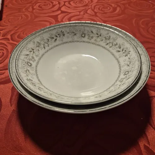 Jogo de jantar de porcelana Real Brasil incompleto