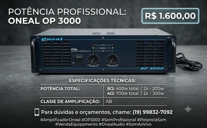 Pertencia oneal 3000