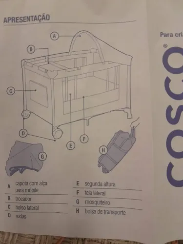 Berço Cosco Kids Happy
