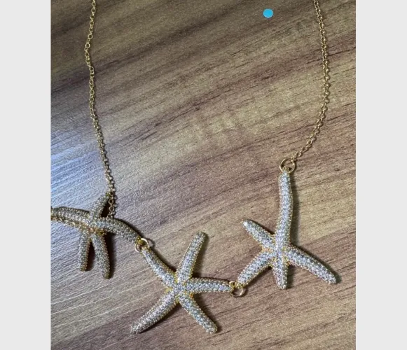 Colar luxo dourado