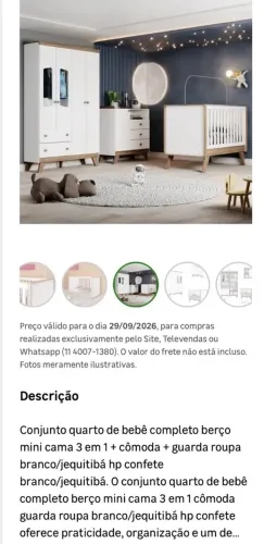Conjunto Quarto de Bebê Completo