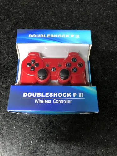 Controle DoubleShock P III vermelho na caixa LACRADO!!!