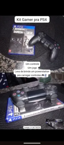 Controle e jogo de PS4