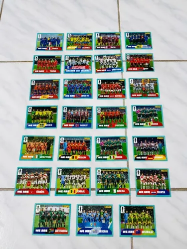 Figurinhas seleções perfiladas
