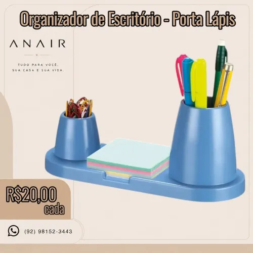 Organizador de Escritório - Porta Lápis