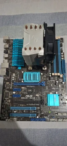 Kit Placa-Mãe Asus M5A97 R2.0 AM3+ + Cooler Torre Potente (Ideal p/ AMD FX)