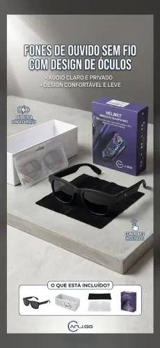 Seu Novo Óculos do Futuro: Smart Glasses Benedo c/ Som Bluetooth!