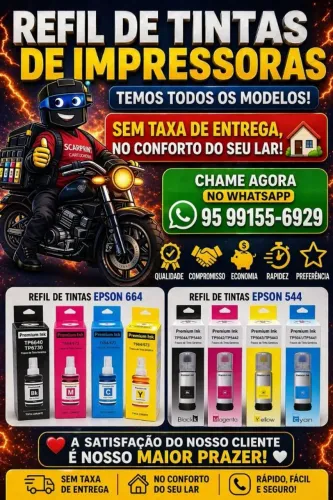 Entrega sem taxa refil de tintas de impressora temos todos os modelos 