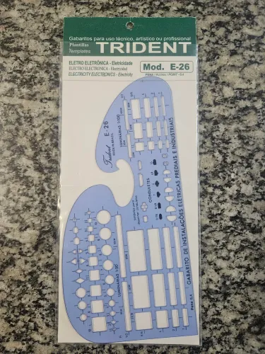 Gabarito trident eletro eletrônica eletricidade modelo E-26 