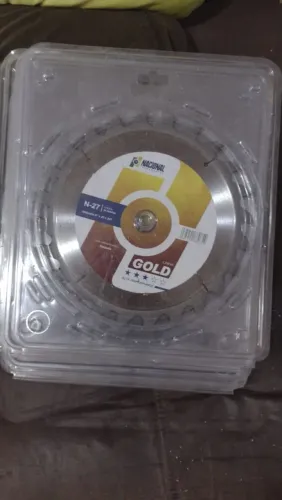 Disco de corte Nacional Ferramentas N27 Linha Gold (10 UNIDADES, VENDO SEPARADAMENTE VIA)