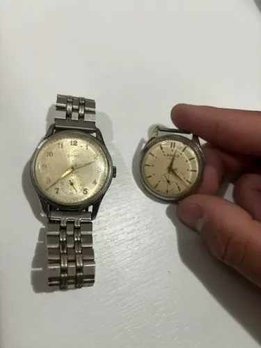 2 Relogios Cyma/Lanco para restauro ou uso de peças 