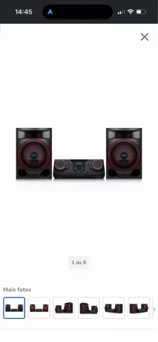 Mini System LG XBOOM 2350W RMS CL87 Karaokê DJ Set Party Speaker