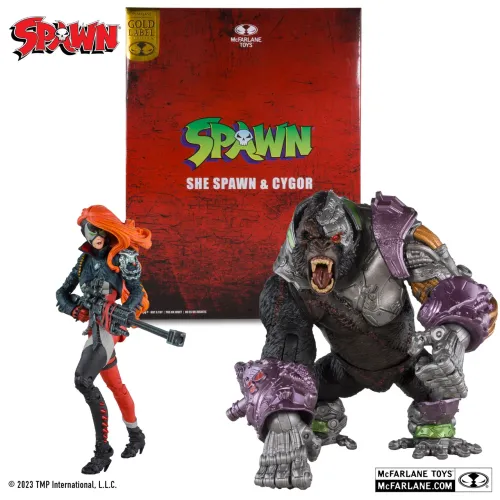 She-Spawn & Cygor Gold Label 2pk McFarlane
