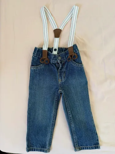 Calça com suspensório removível Carters