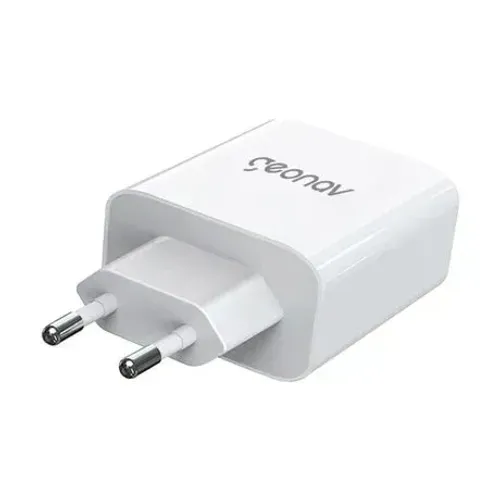 Carregador De Parede Geonav 10w 2 Saídas Usb-a Bivolt Branco