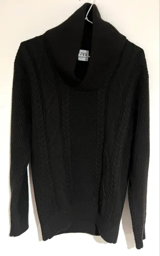 Suéter preto masculino tam G Zara 