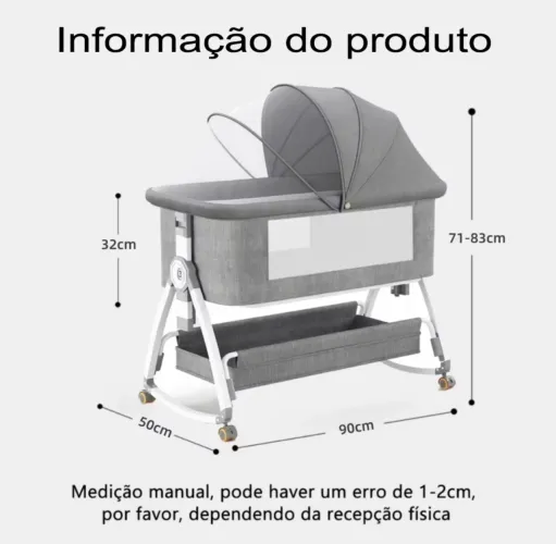 Vendo Berço Balanço Portátil Moisés com ninho
