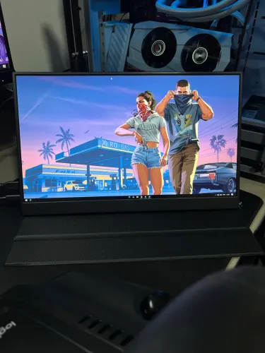Monitor Portátil Zoktop 15,6 Full HD USB-C HDMI - Tela Extra