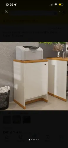 Balcão pequeno 1 porta e 1 prateleira