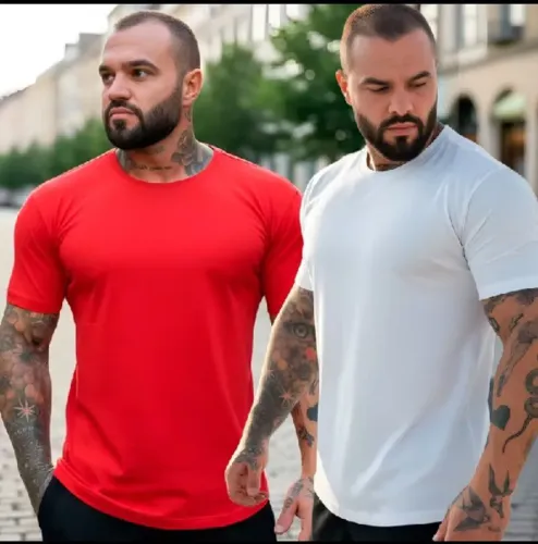 Camisa 100% algodão Premium 30.1 para estampar DTF