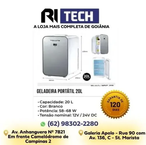Geladeira Portátil 12V/220V MDC-021 - Ideal para Viagem e Carro