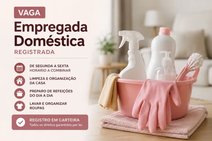Vaga - Empregada Doméstica (Registrada)
