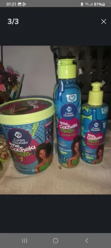 Kit para cabelos cacheadoa