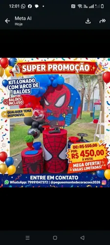 Decoração com baloes