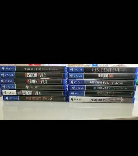 COLEÇÃO RESIDENT EVIL (13 jogos de Playstation 4 e 5)