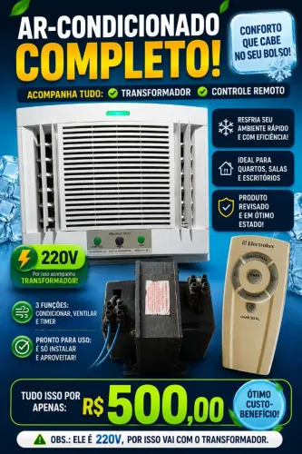 Ar condicionado funcionando perfeitamente