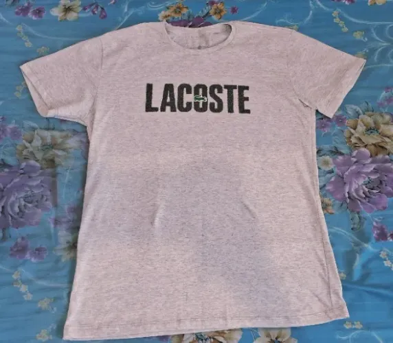 Camisa lacoste tam:G importada cinza primeira linha Premium luxo elegância